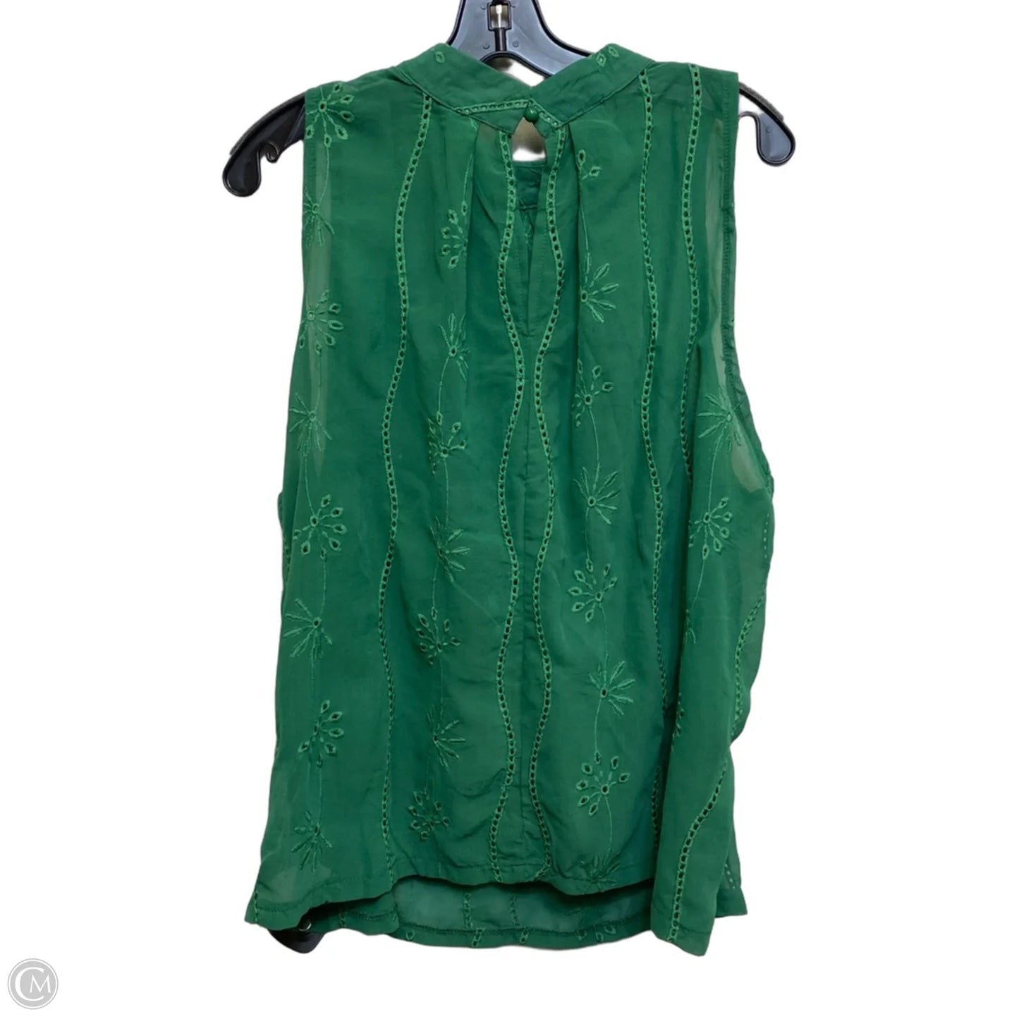 Top Sleeveless By Shein In Green, Size: 3x