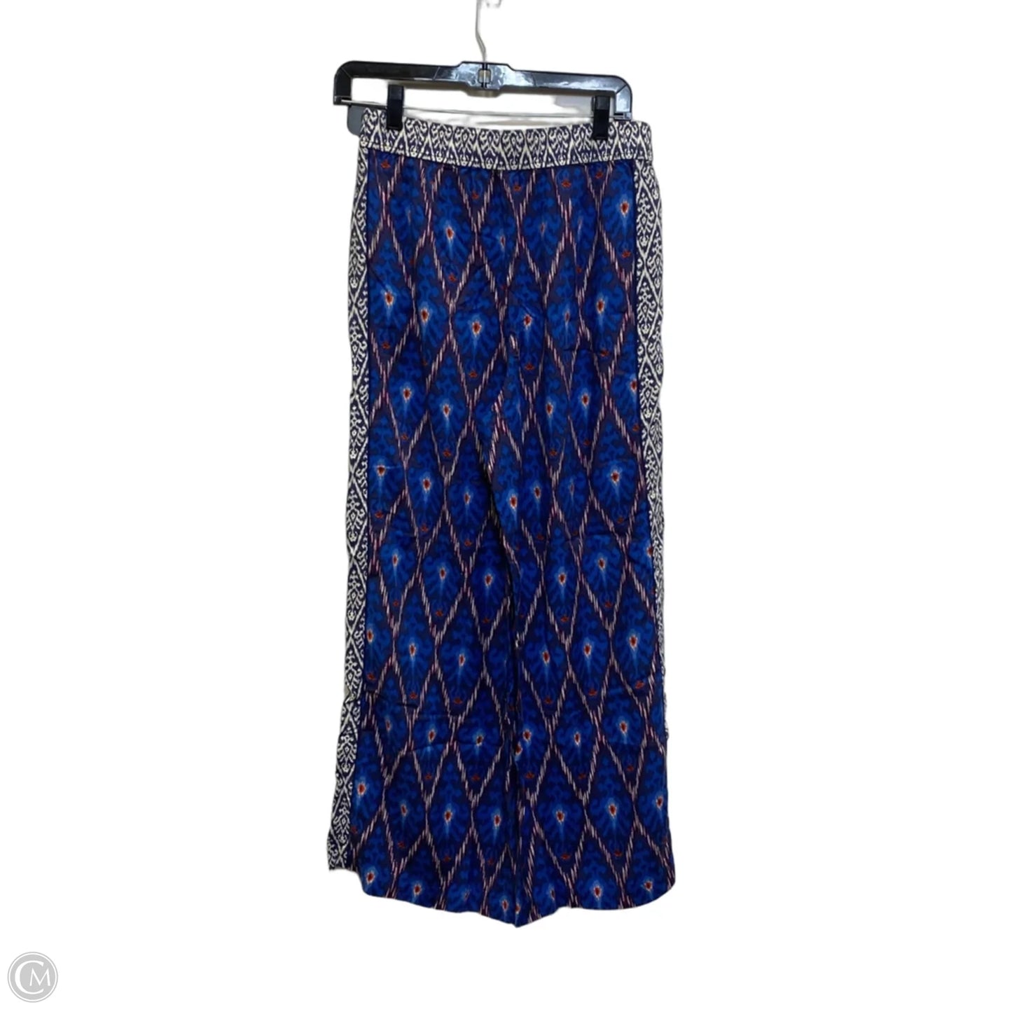 Pants Wide Leg By Anthropologie In Blue & White, Size: S