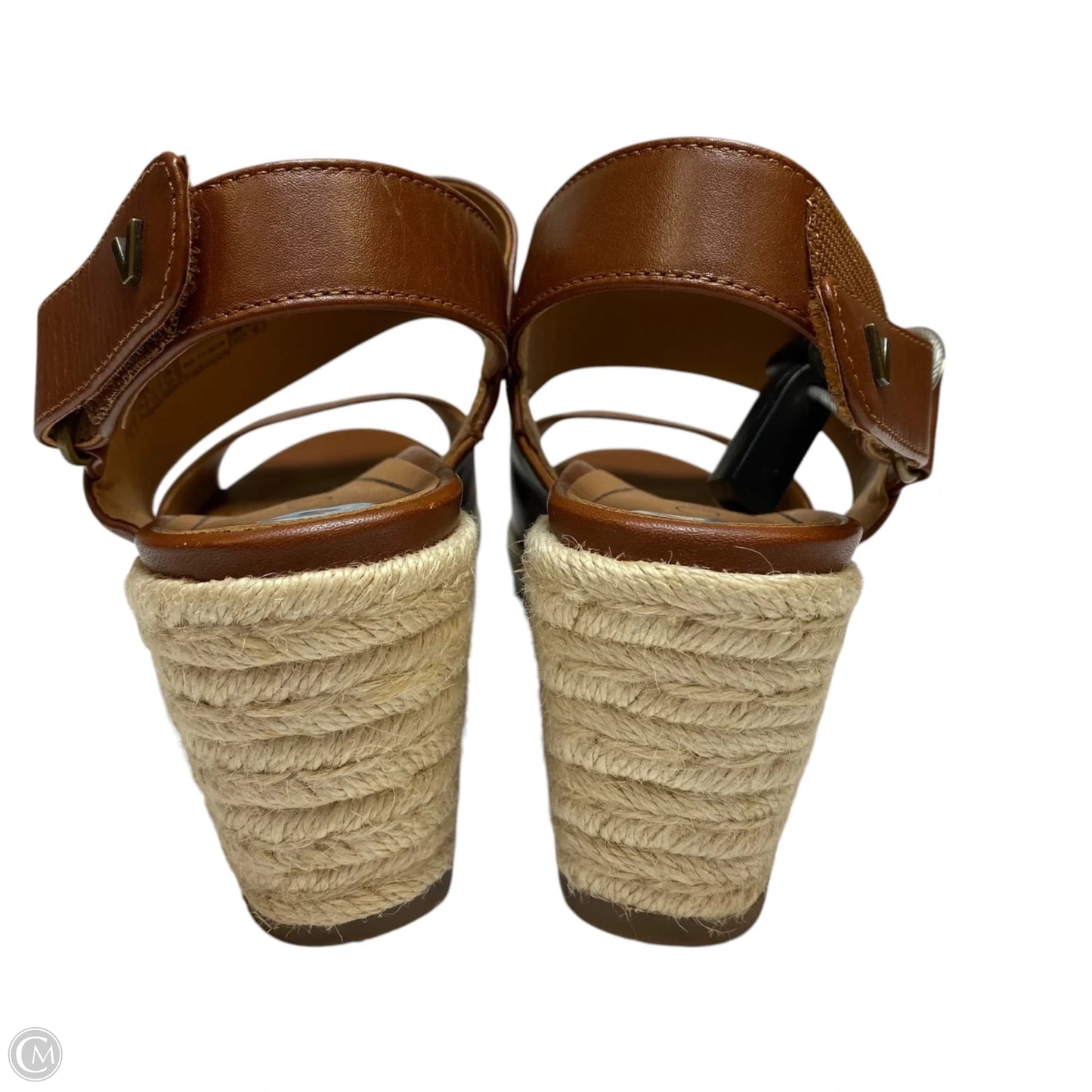Sandals Heels Wedge By Vionic In Brown, Size: 6