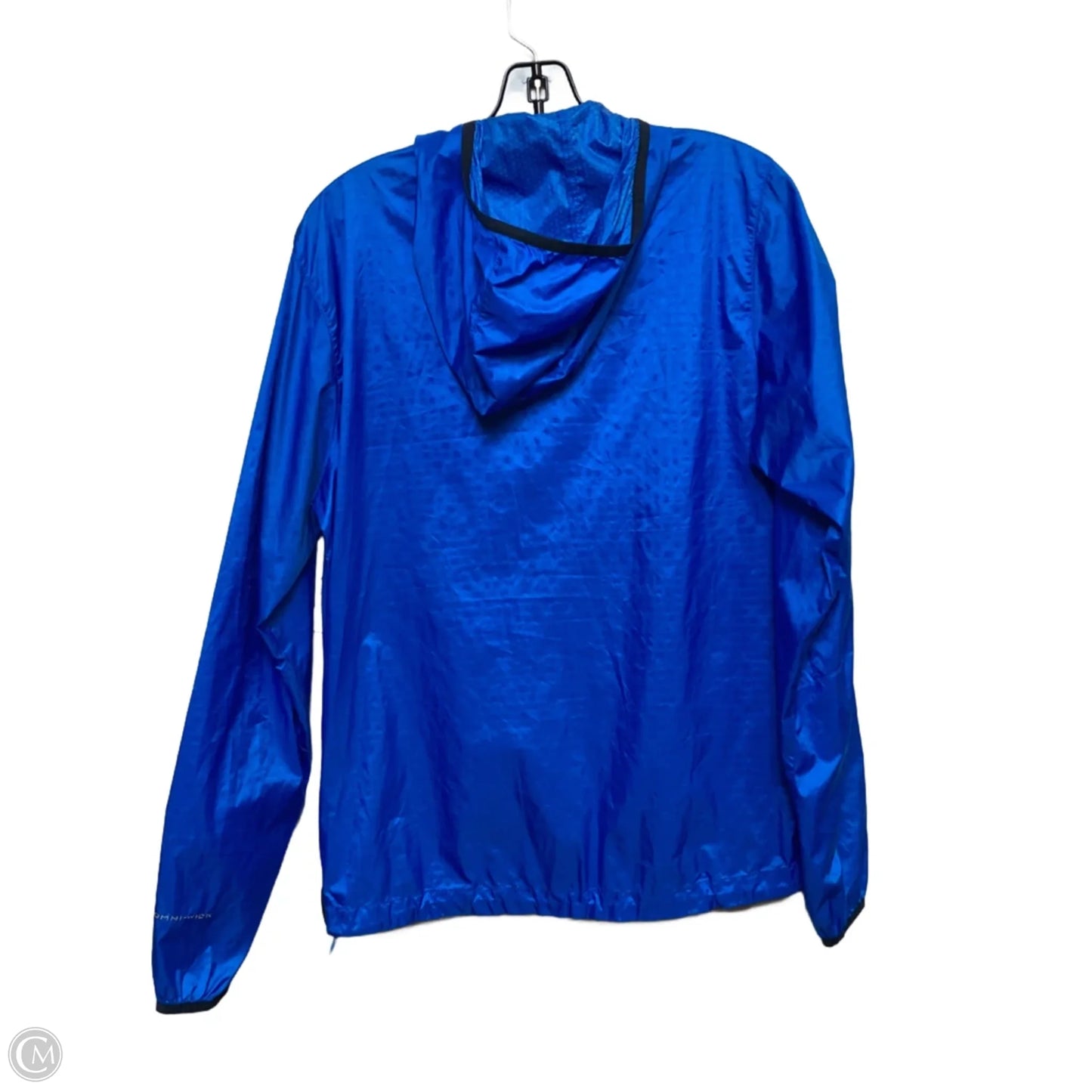 Jacket Windbreaker By Columbia In Blue, Size: M