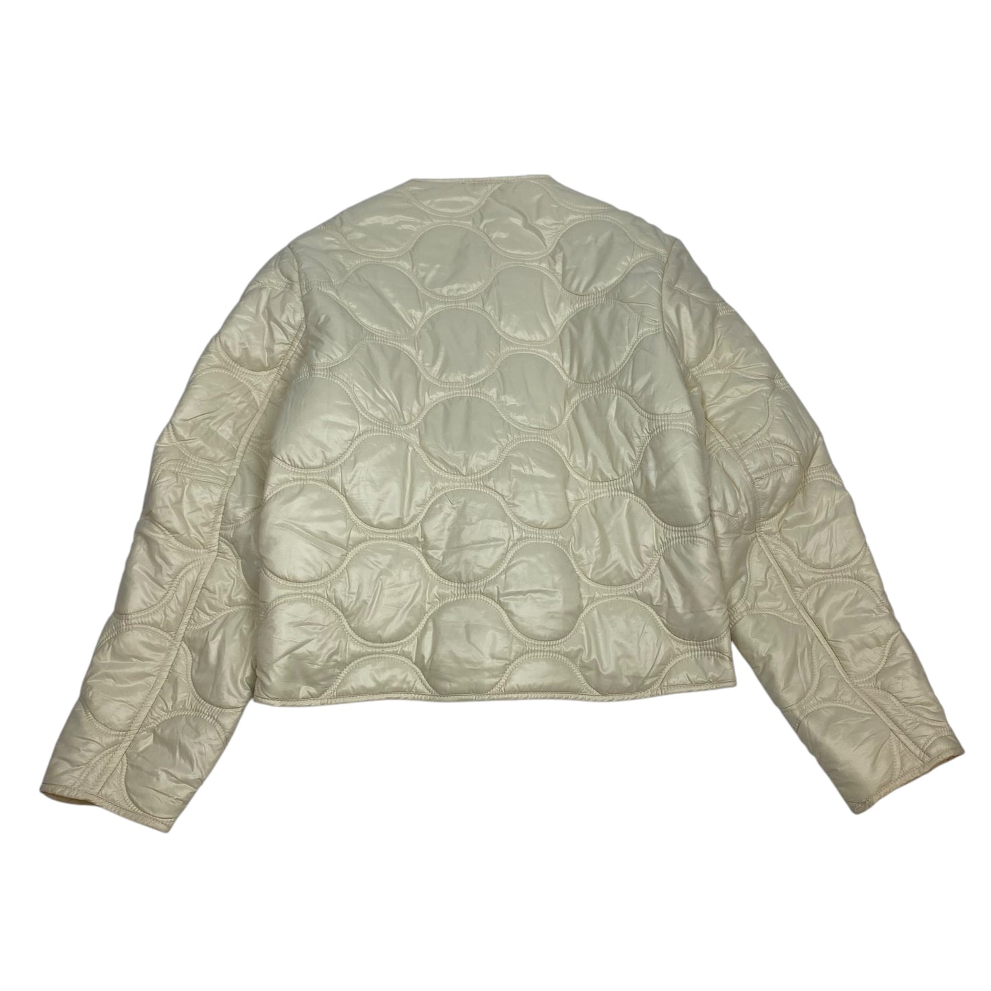 Jacket Puffer & Quilted By Mng In Cream, Size: Xs