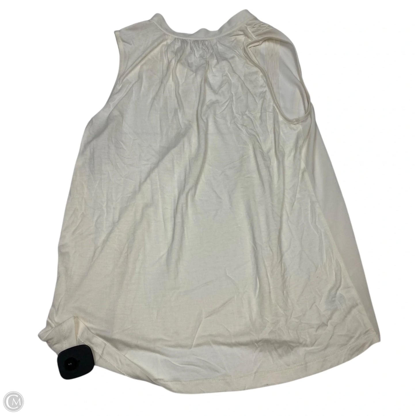 Blouse Sleeveless By Loft In Cream, Size: M