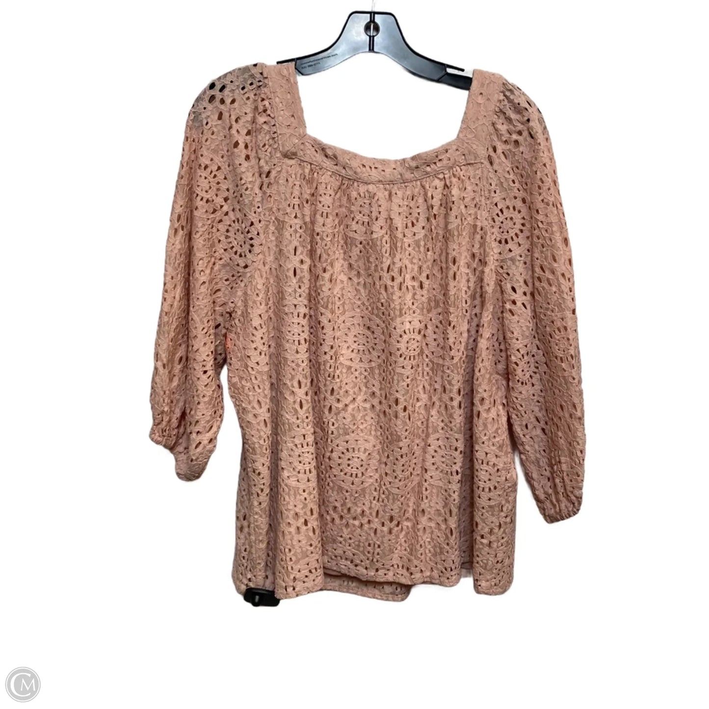 Top Long Sleeve By Lc Lauren Conrad In Pink, Size: Xl