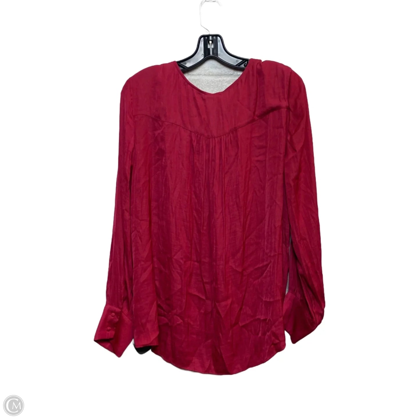 Blouse Long Sleeve By Maison Damelie In Pink, Size: Xl