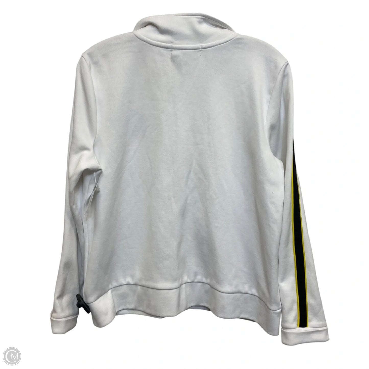 Athletic Jacket By Lauren By Ralph Lauren In White, Size: L