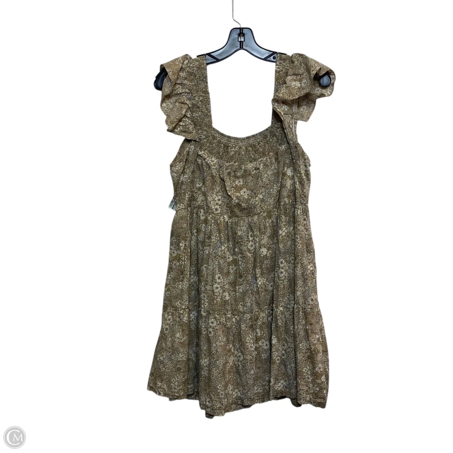 Dress Casual Short By Ces Femme In Tan, Size: M