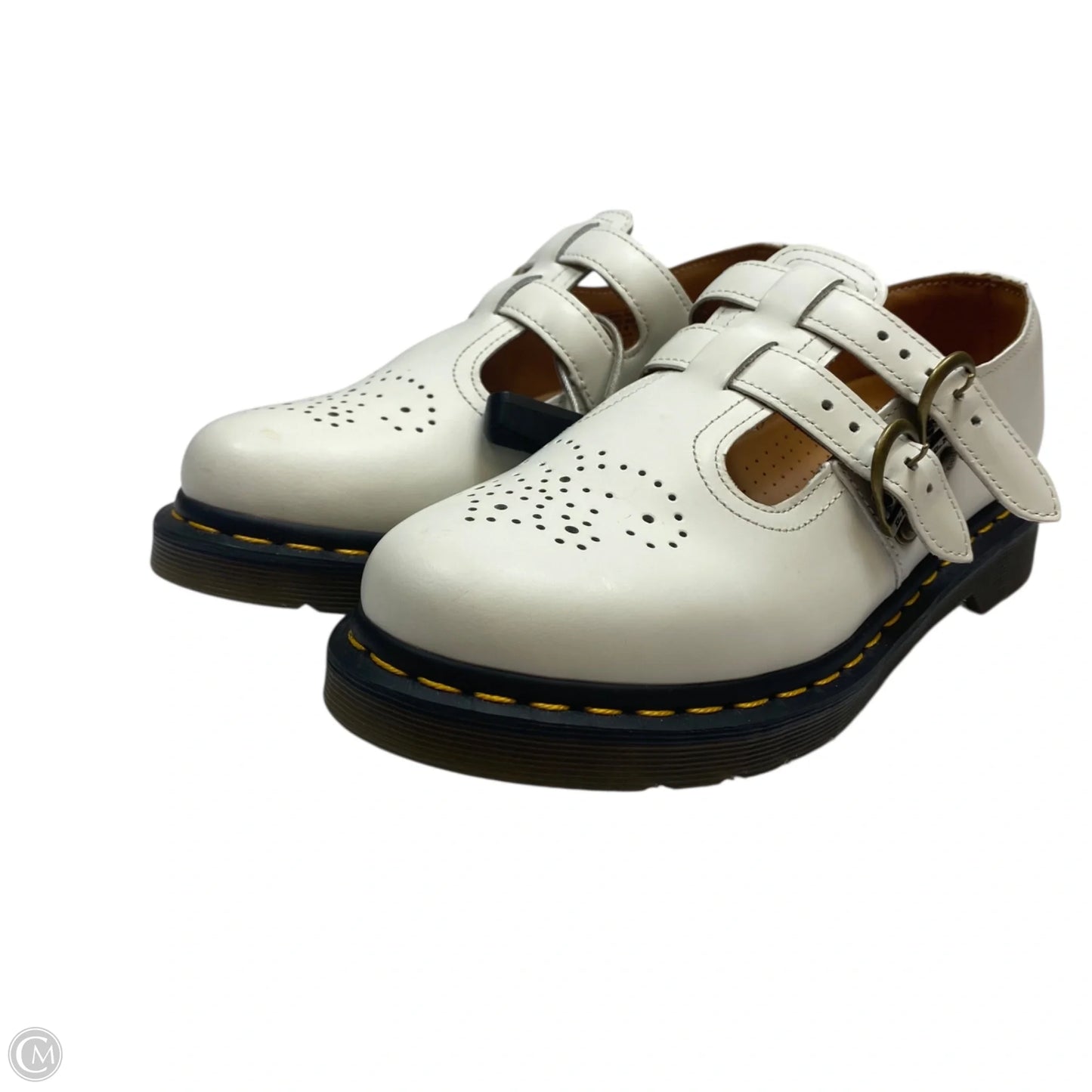 Shoes Designer By Dr Martens In Cream, Size: 7