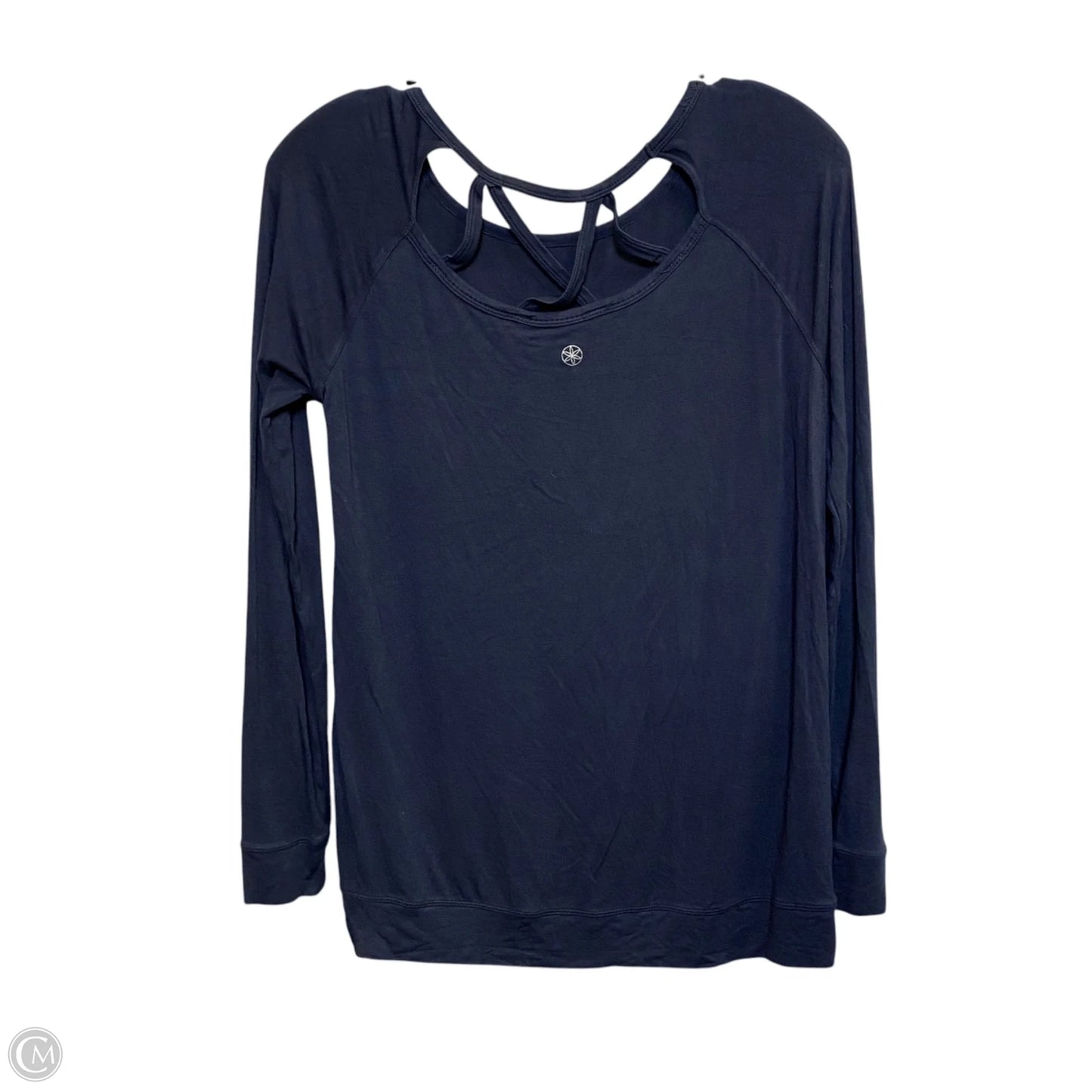 Top Long Sleeve By Gaiam In Blue, Size: Xs