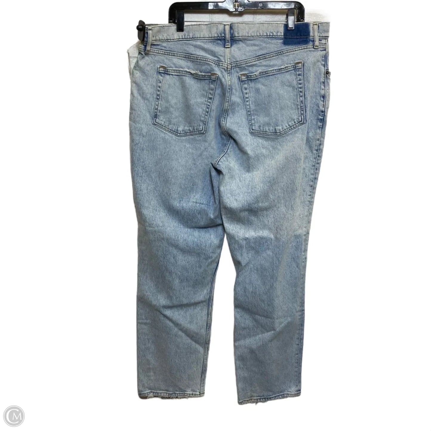 Jeans Straight By Abercrombie And Fitch In Blue Denim, Size: 18