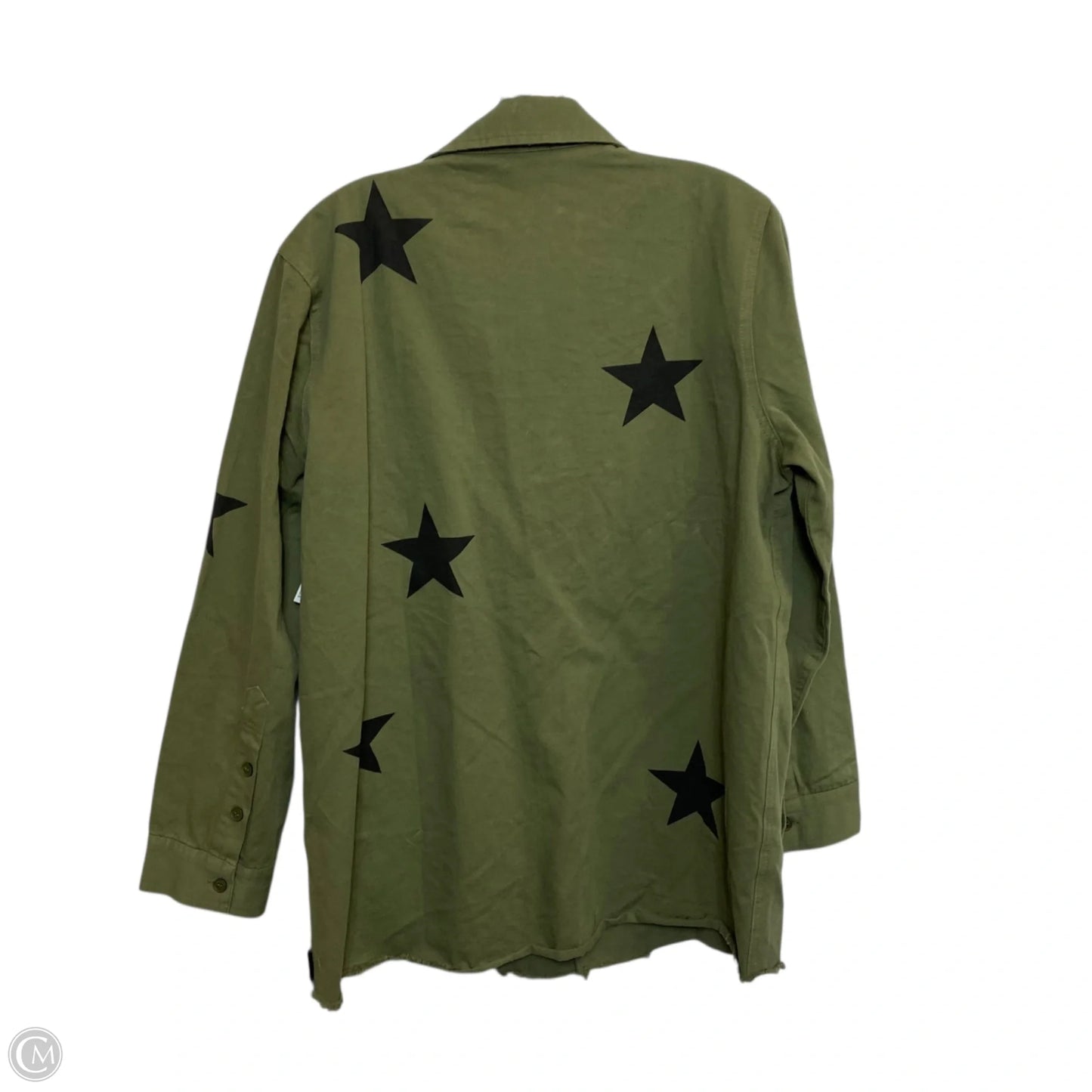 Jacket Shirt By Blue B In Green, Size: L