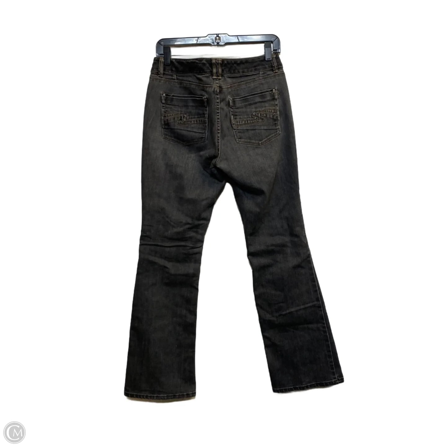 Jeans Straight By White House Black Market In Grey Denim, Size: 8