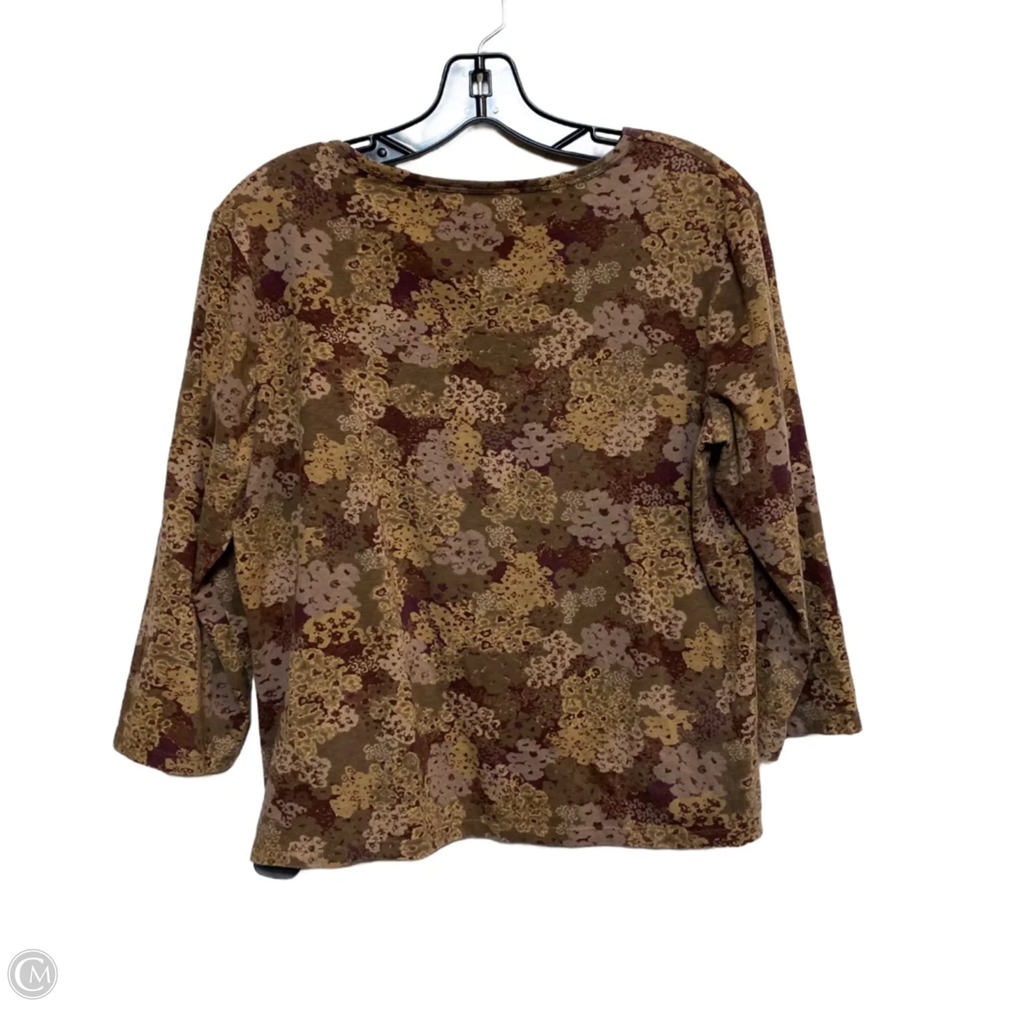Top Long Sleeve By J. Jill In Brown, Size: Mp