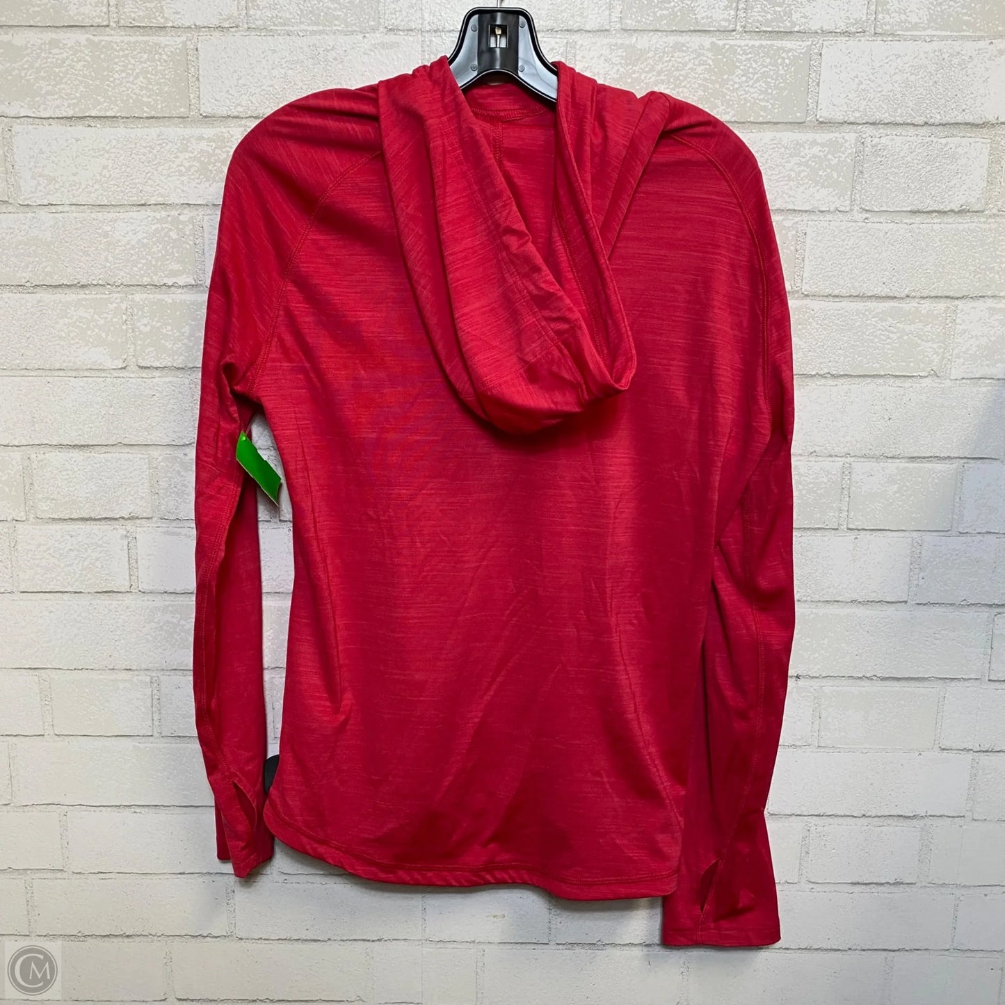 Athletic Sweatshirt Hoodie By Adidas In Pink, Size: L