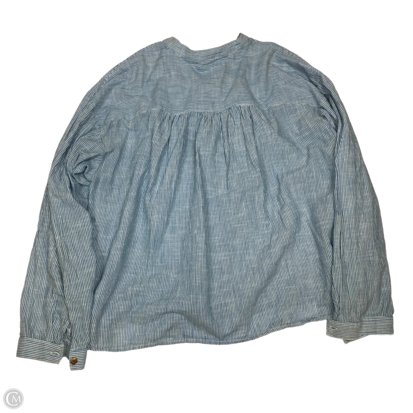Top Long Sleeve By Pilcro In Blue, Size: 1x