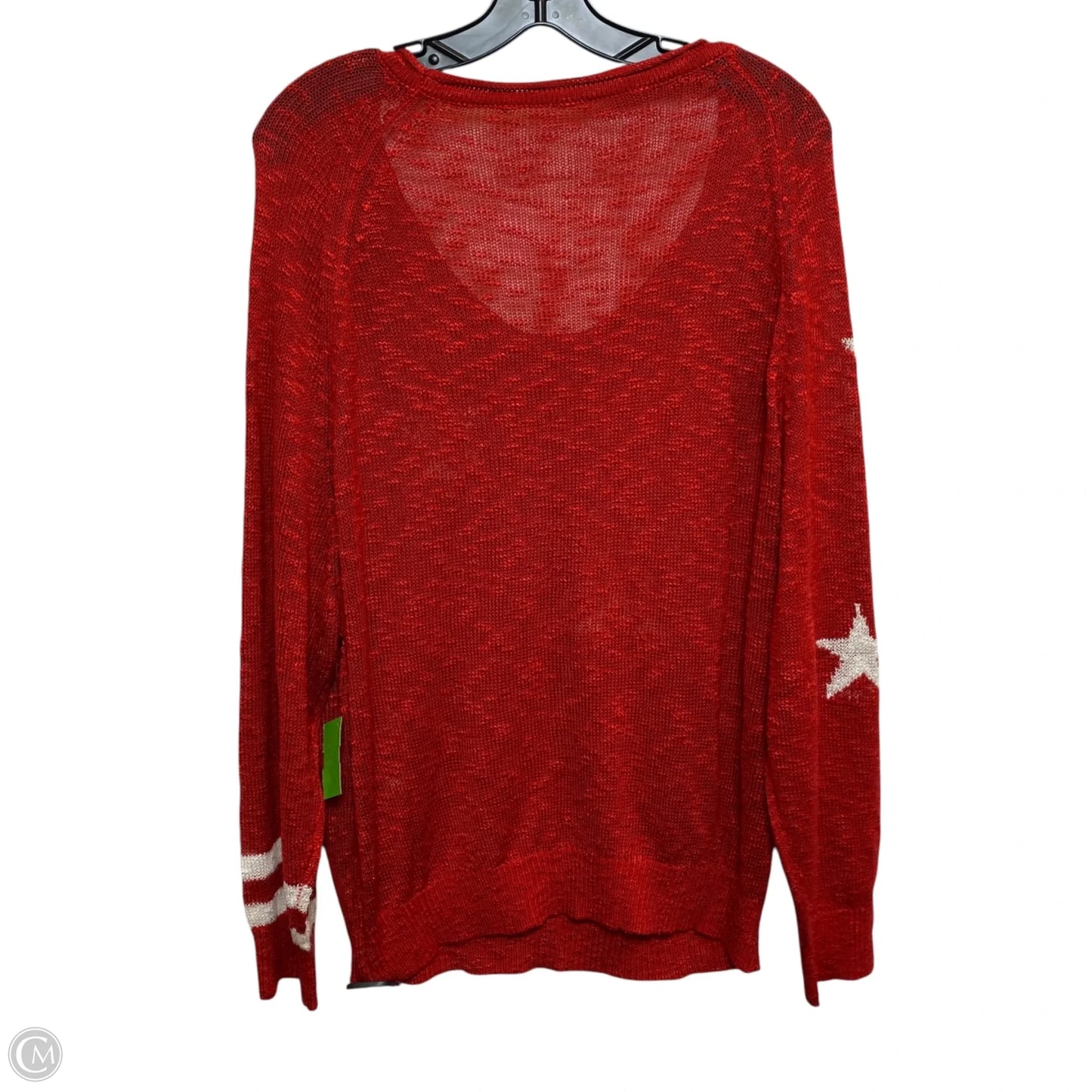 Sweater By Clothes Mentor In Red, Size: Xl