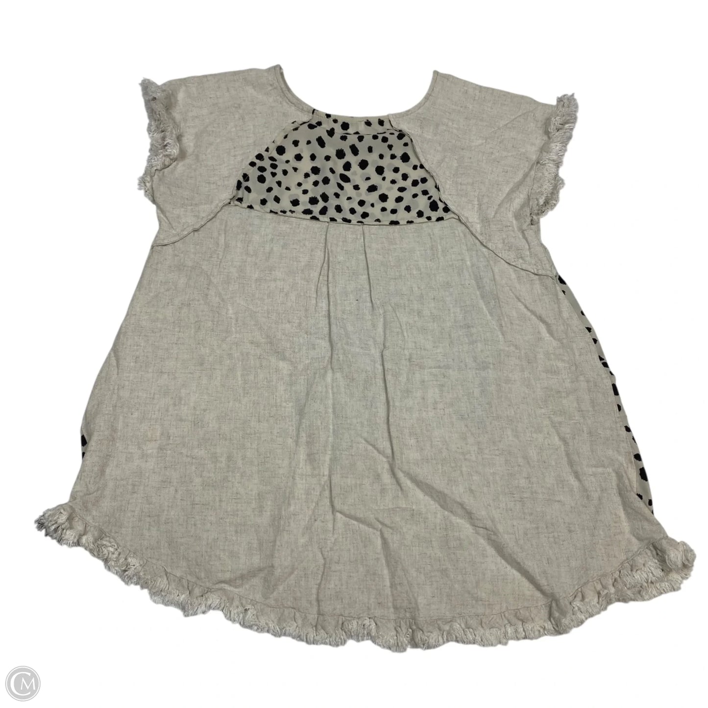 Top Short Sleeve By Umgee In Cream, Size: S