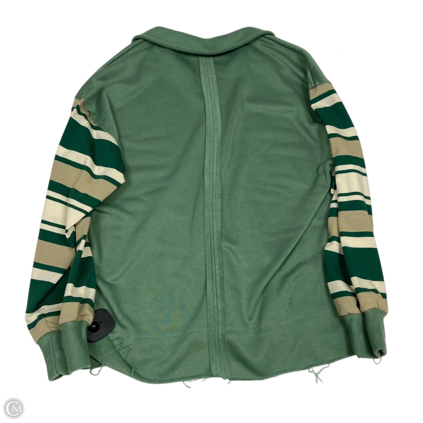 Top Long Sleeve By Free Market In Green, Size: S