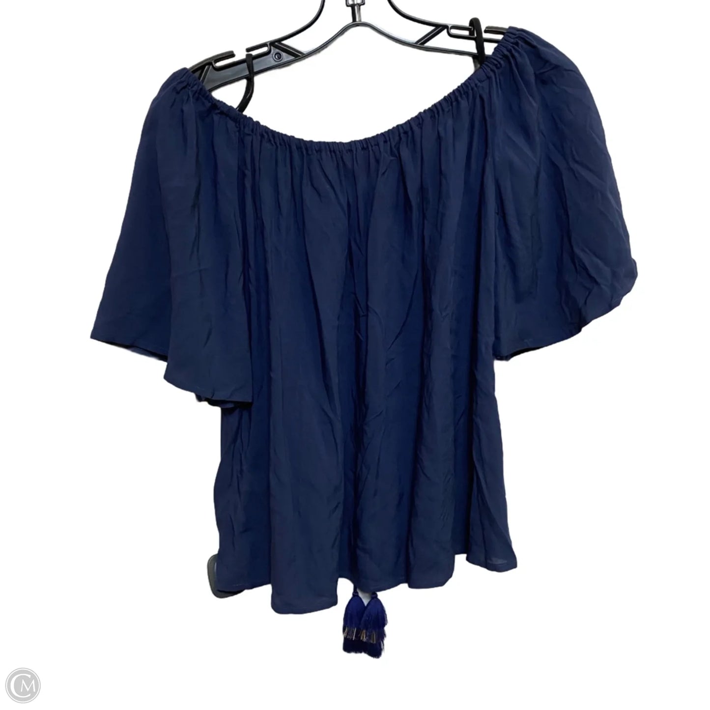 Top Short Sleeve Designer By Lilly Pulitzer In Blue, Size: S