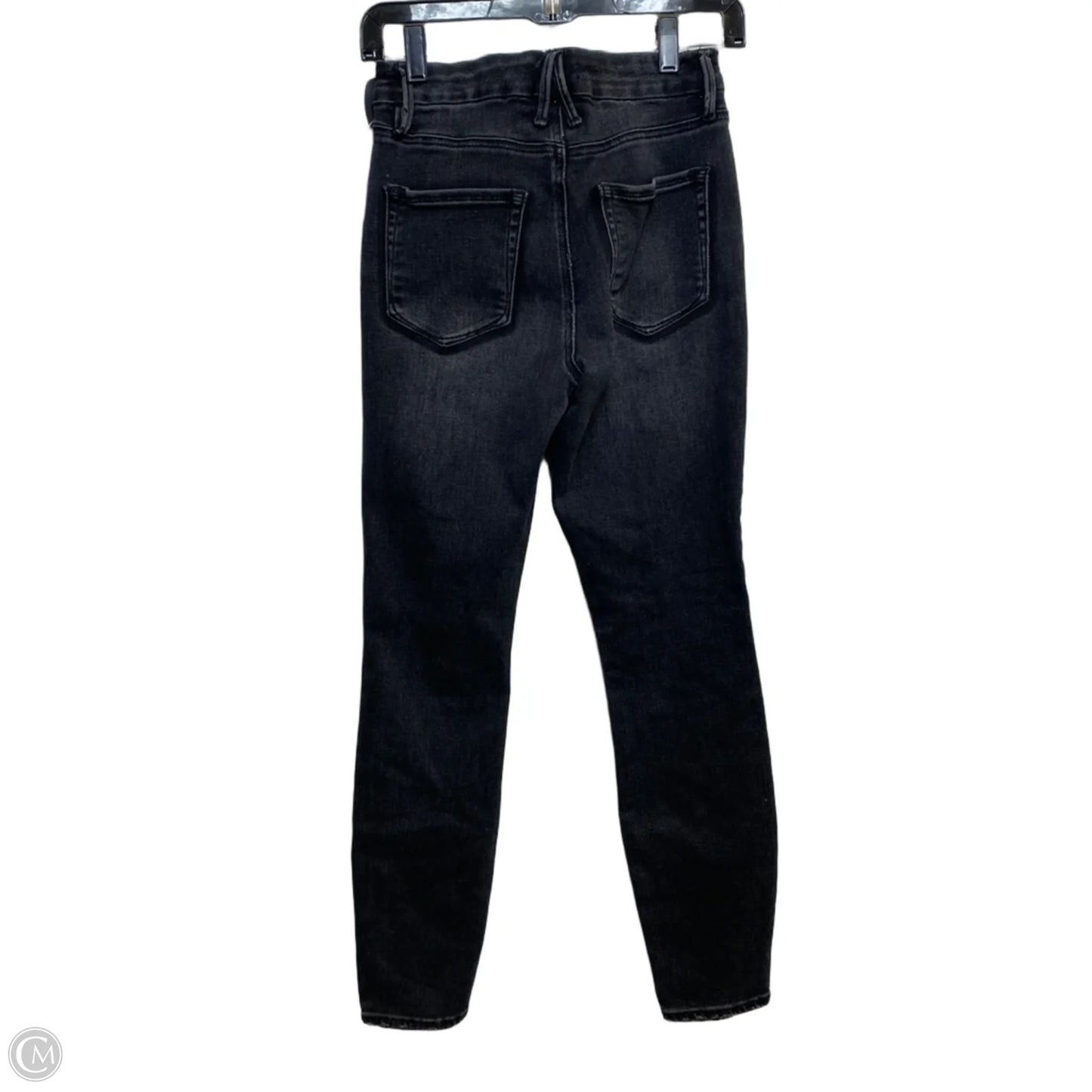 Jeans Designer By Good American In Black Denim, Size: 6
