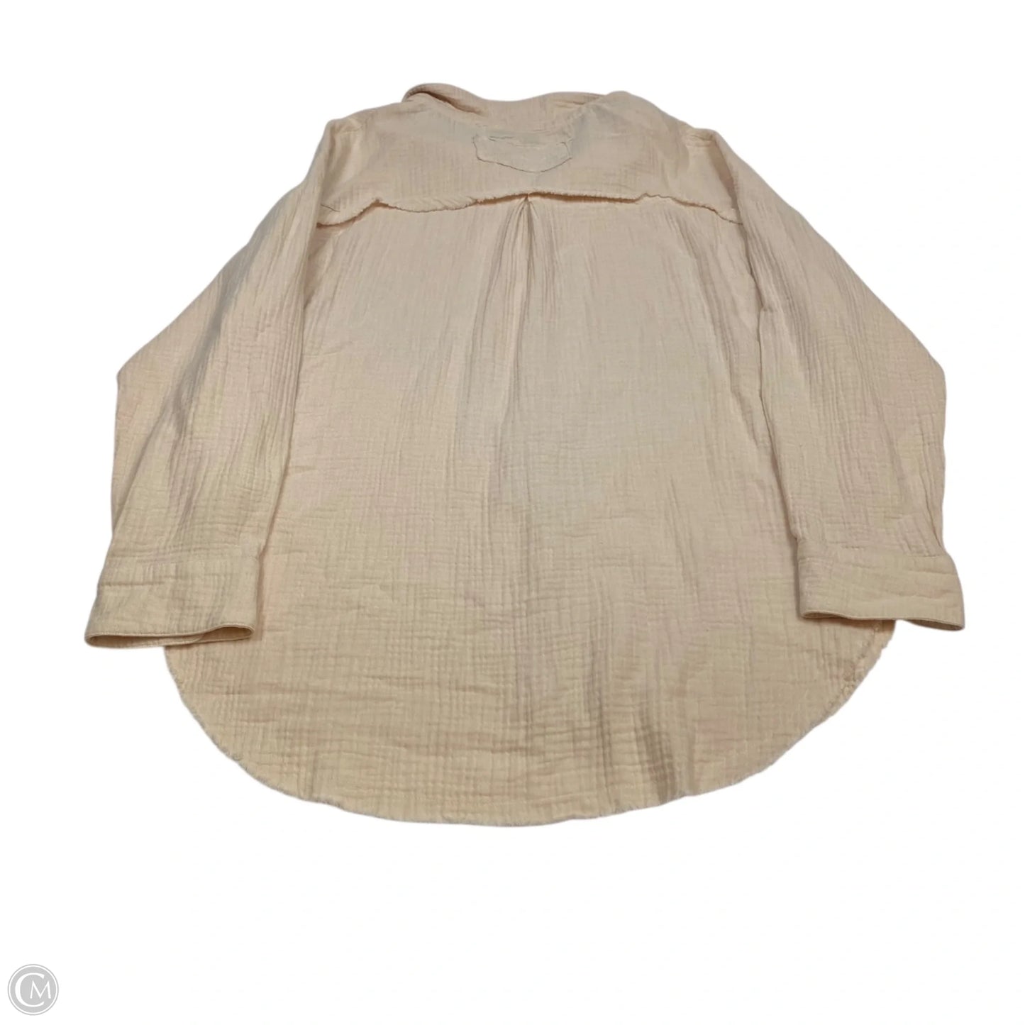 Top Long Sleeve By Vintage Havana In Tan, Size: L
