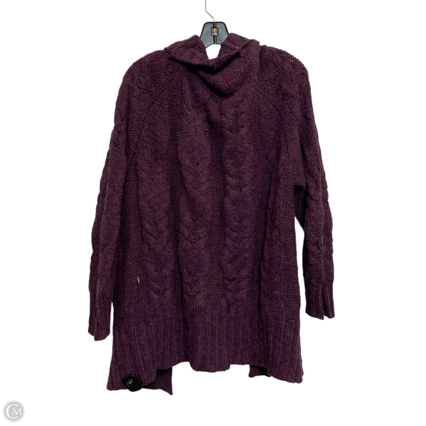 Sweater Cardigan By Free People In Purple, Size: S
