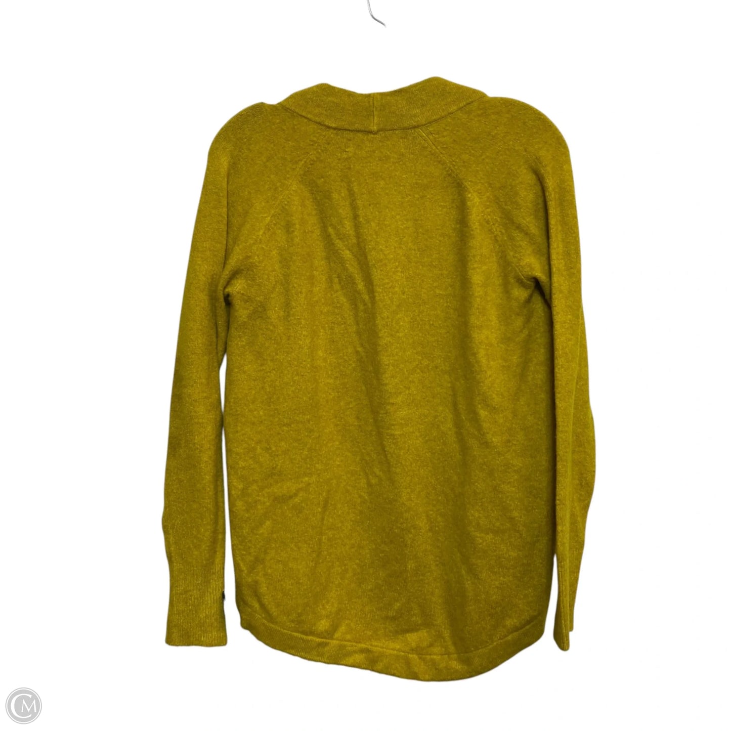 Sweater Cardigan By Loft In Yellow, Size: Xs