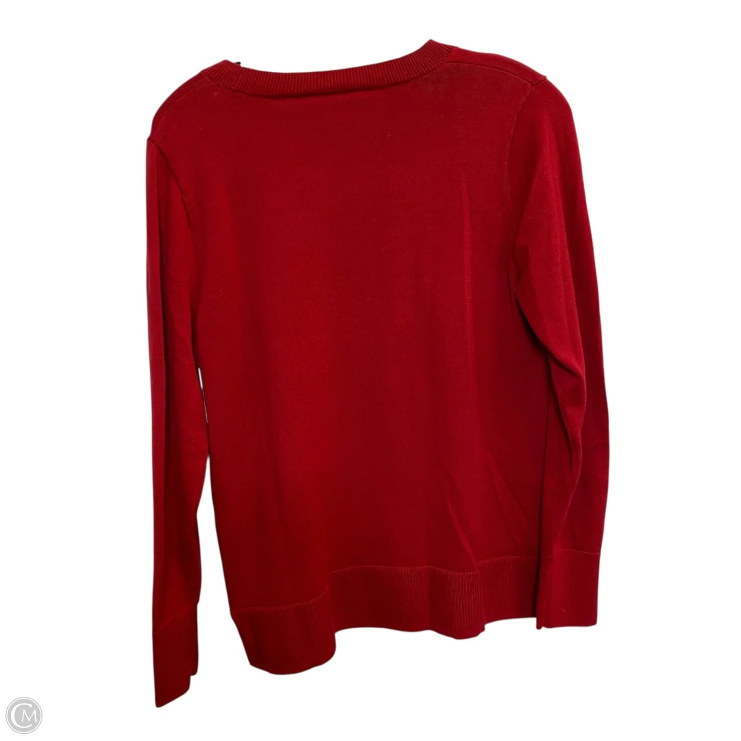 Top Long Sleeve By Time And Tru In Red, Size: M
