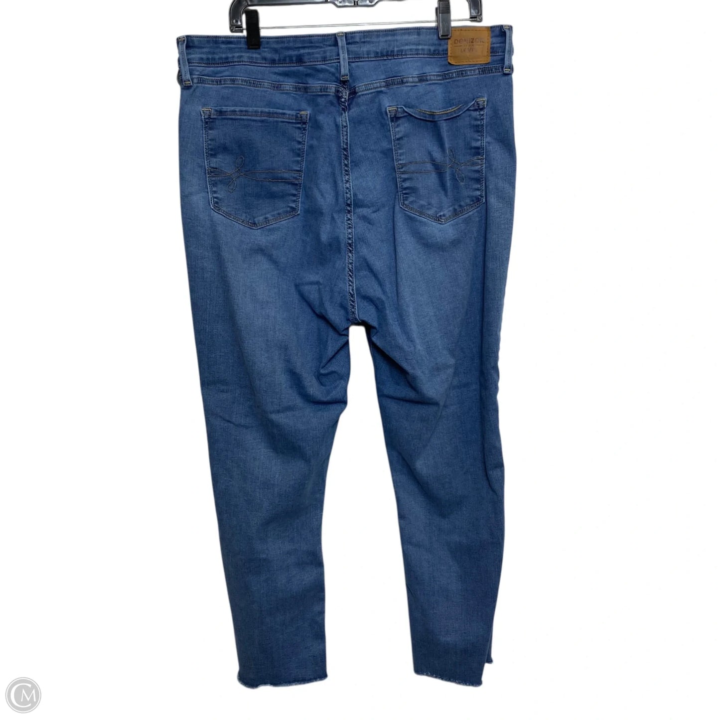 Jeans Straight By Levis In Blue Denim, Size: 18