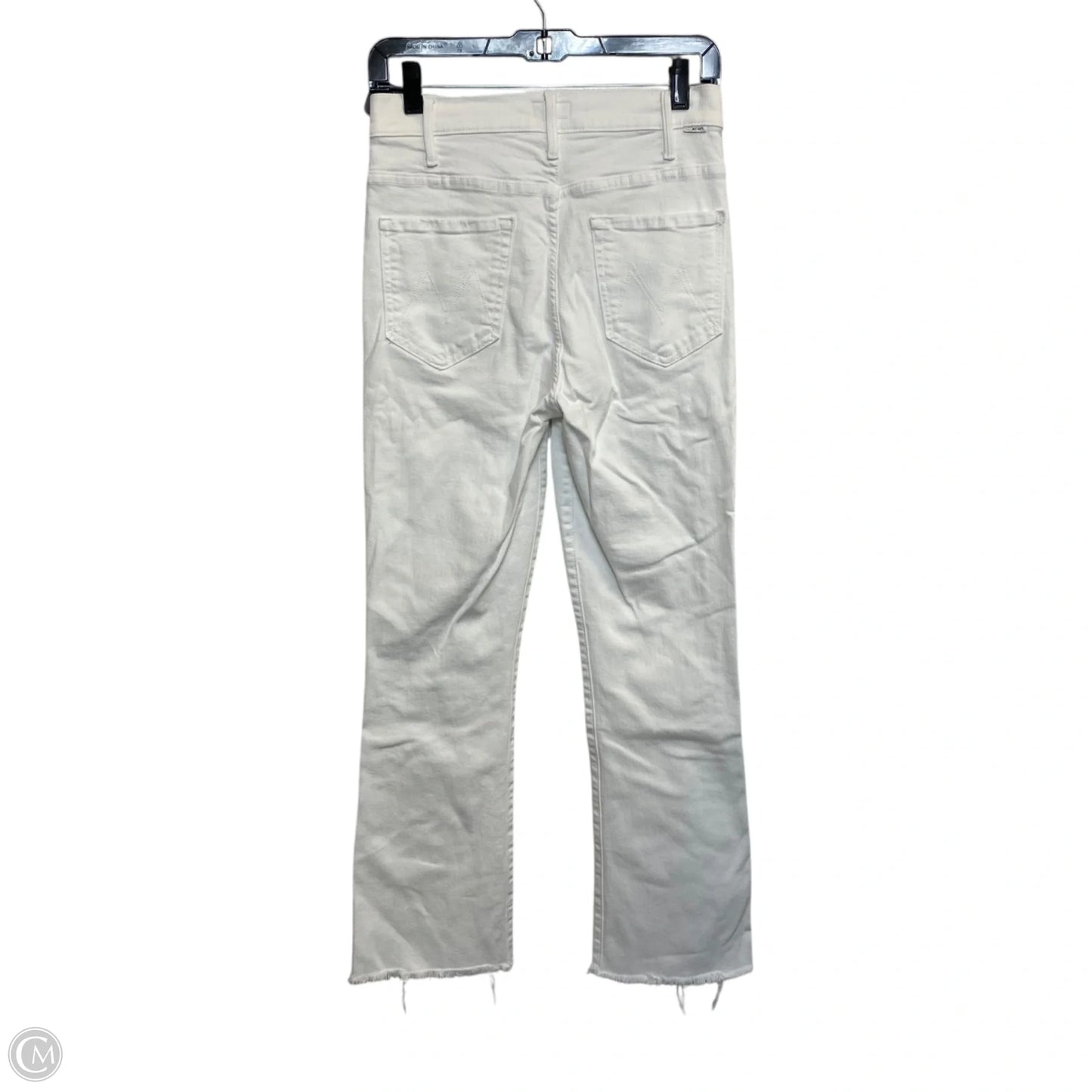 Jeans Designer By Mother In White Denim, Size: 6