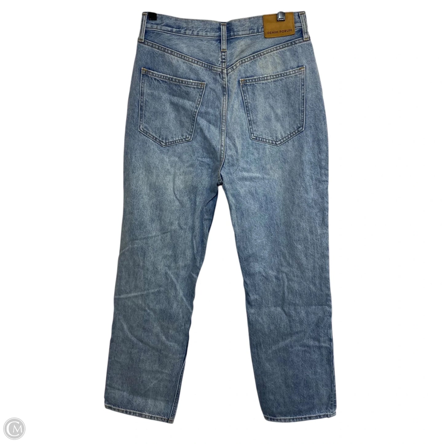 Jeans Straight By Denim Forum In Blue Denim, Size: 6