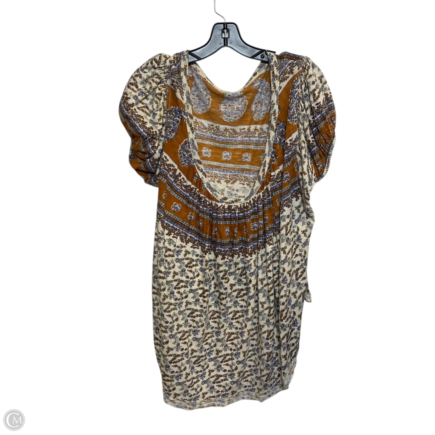 Top Short Sleeve By Free People In Brown, Size: M