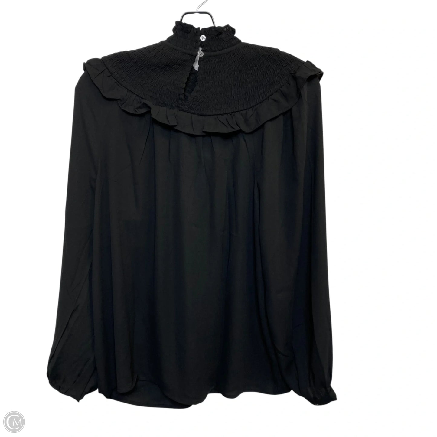Blouse Long Sleeve By Loft In Black, Size: M