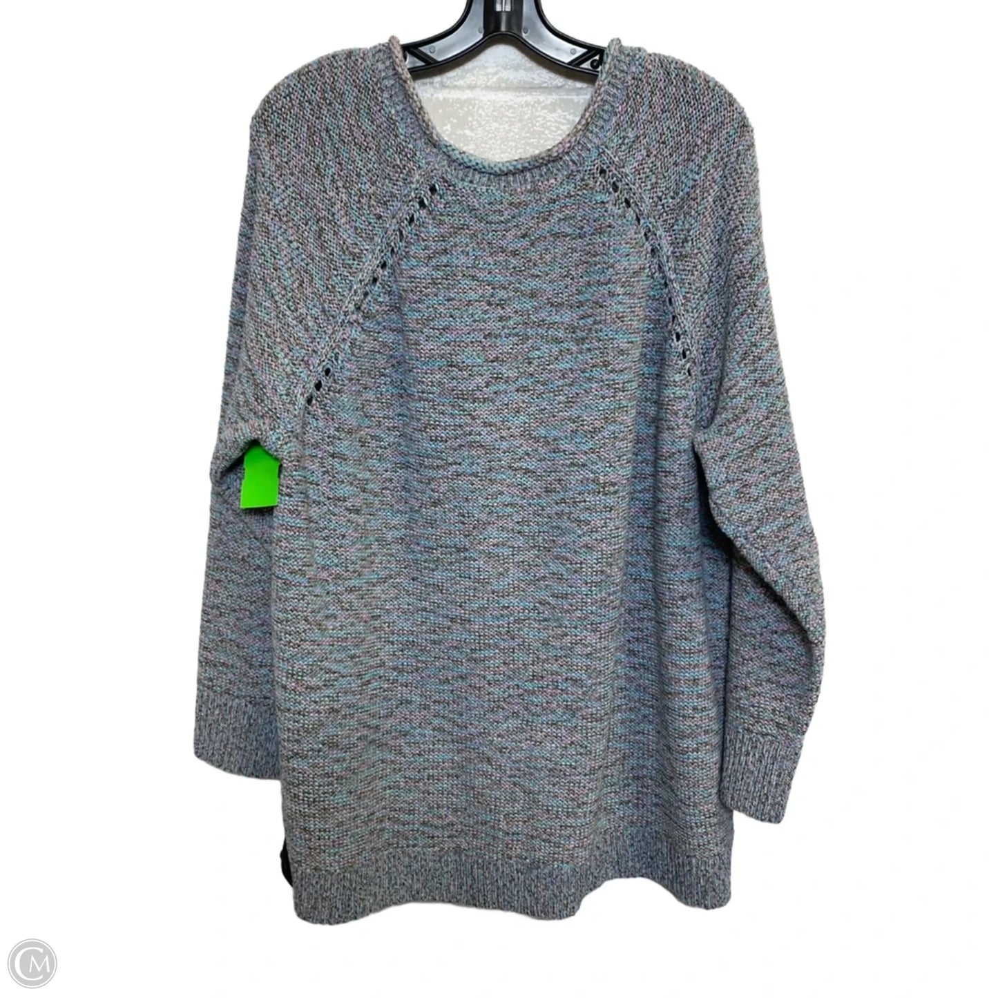 Sweater By Talbots In Blue & Purple, Size: 3x