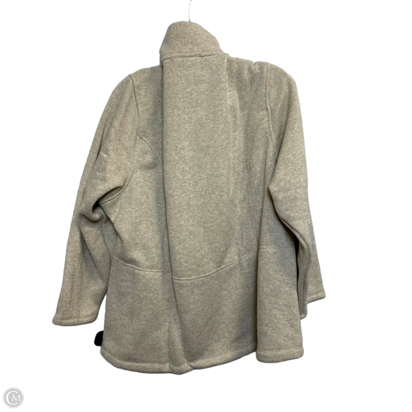 Jacket Fleece By Lands End In Cream, Size: 2x