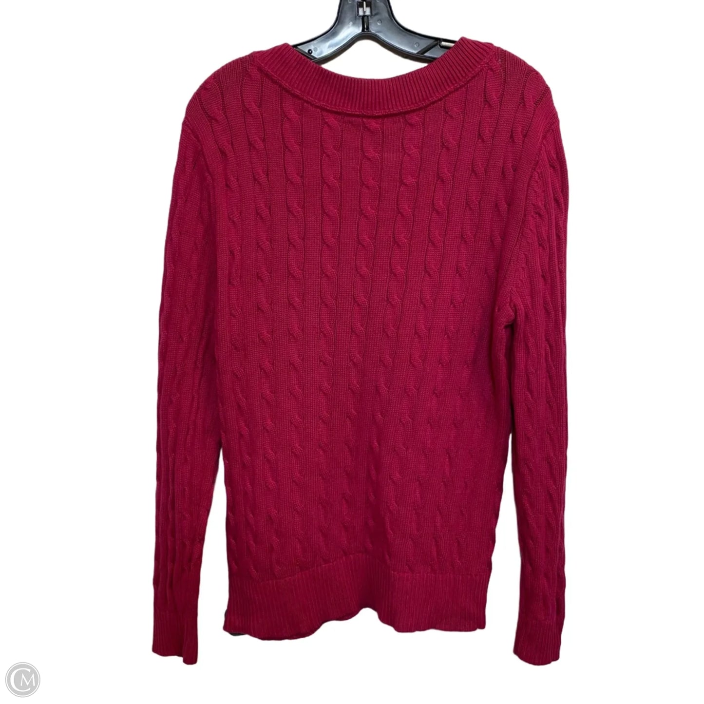Sweater By Tommy Hilfiger In Pink, Size: L