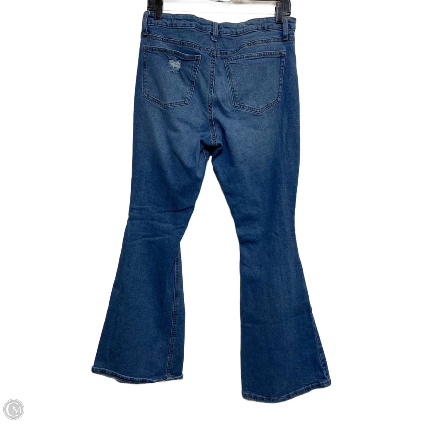 Jeans Flared By Celebrity Pink In Blue Denim, Size: 10