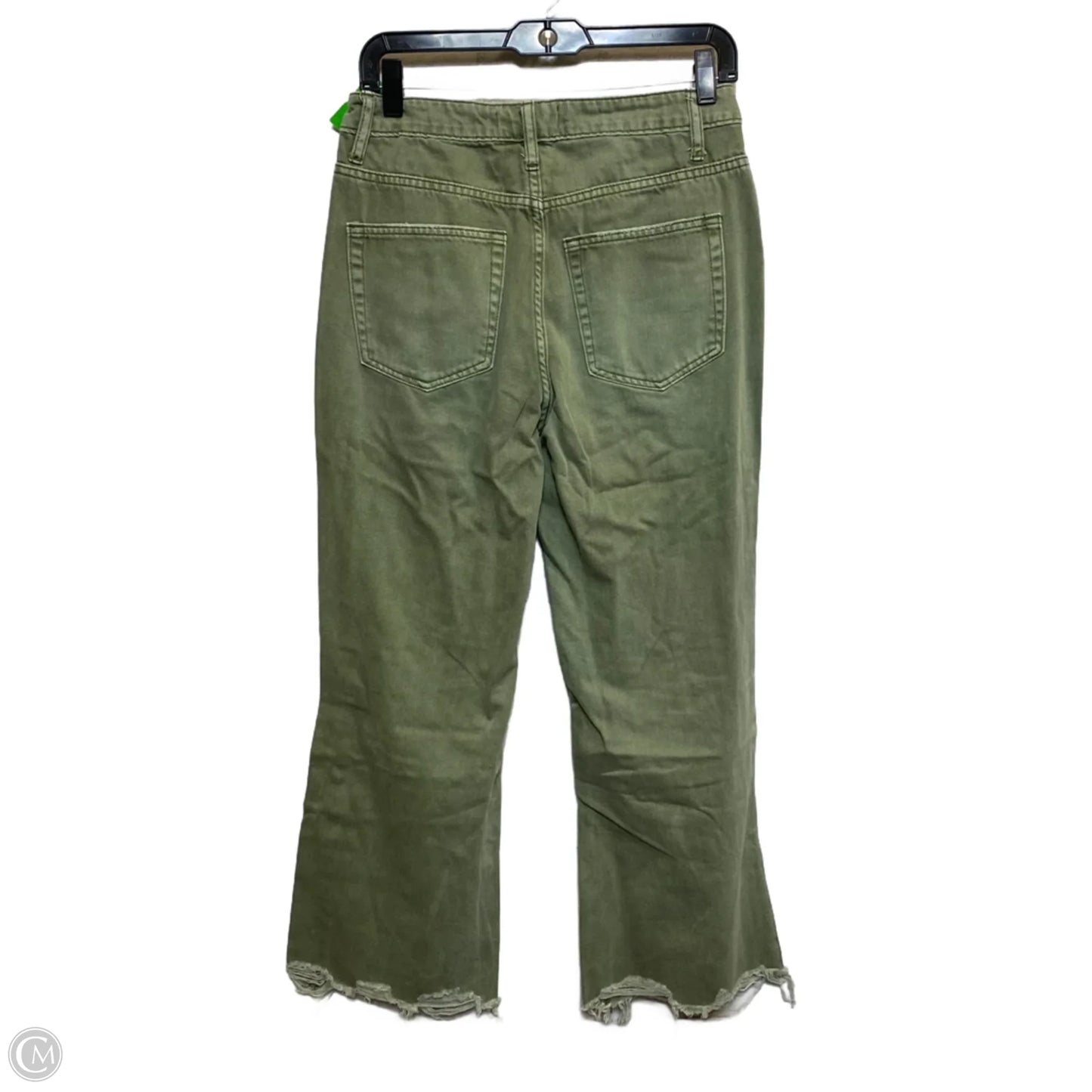 Jeans Wide Leg By Vervet In Green Denim, Size: 4