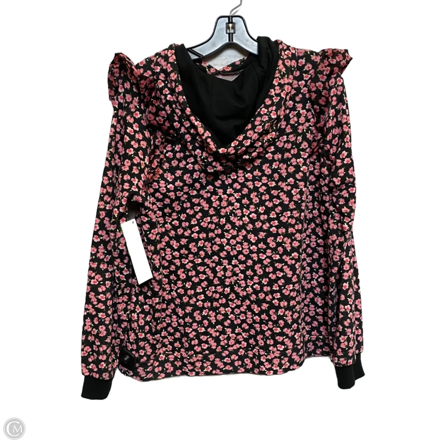 Top Long Sleeve Designer By Target-designer In Black & Pink, Size: M