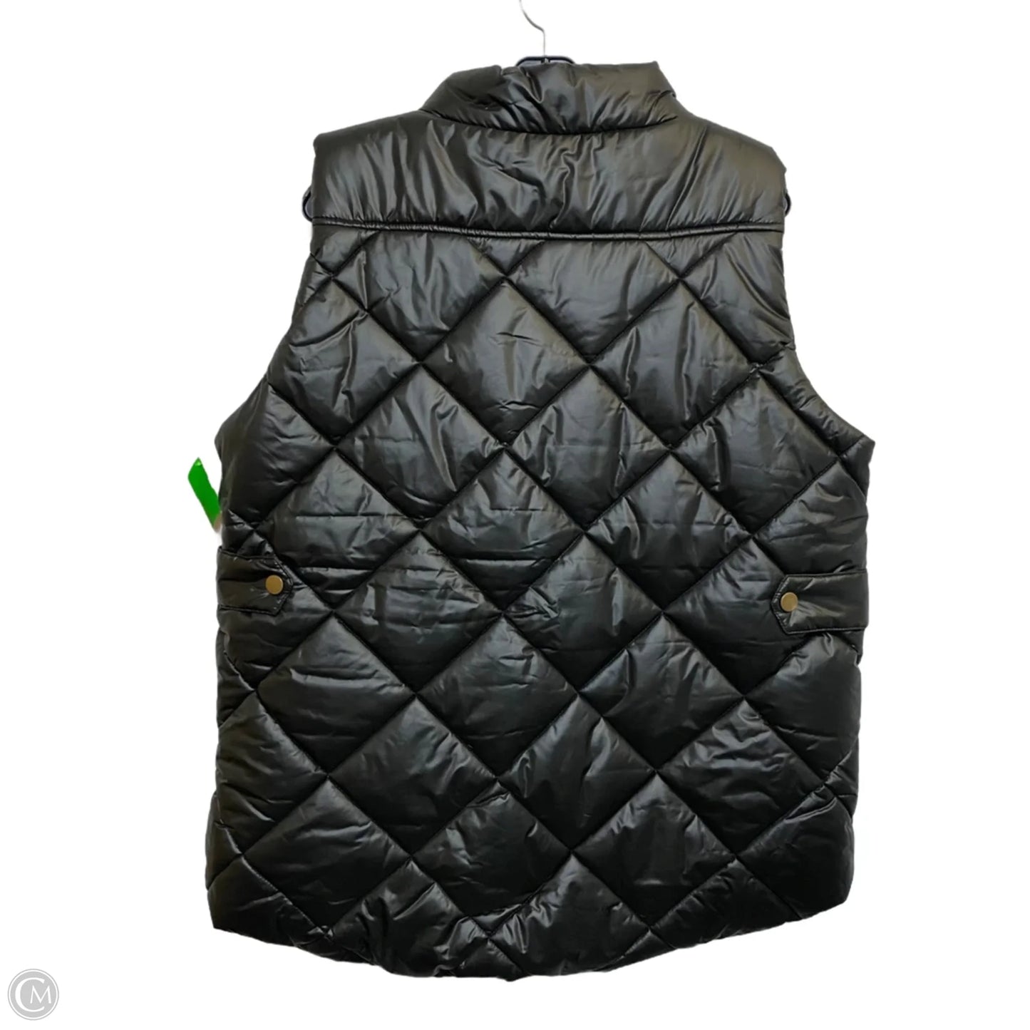 Vest Puffer & Quilted By Zenana In Black, Size: 2x