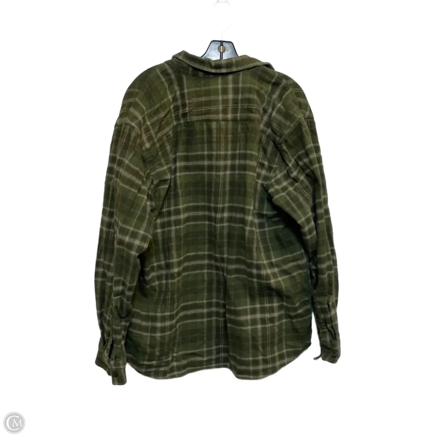 Top Long Sleeve By Red Head Brand Co In Green, Size: Xl