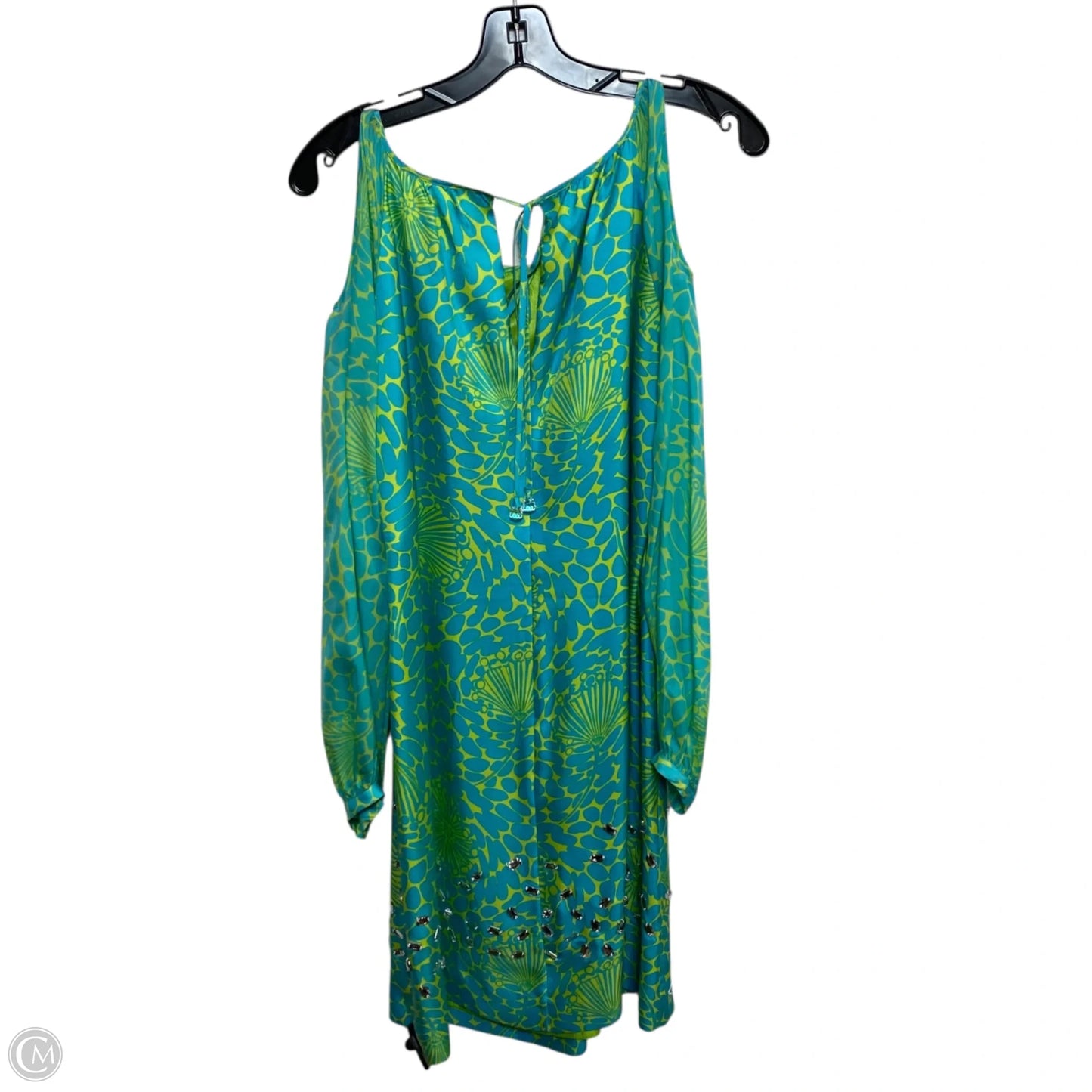 Dress Designer By Lilly Pulitzer In Blue & Green, Size: S