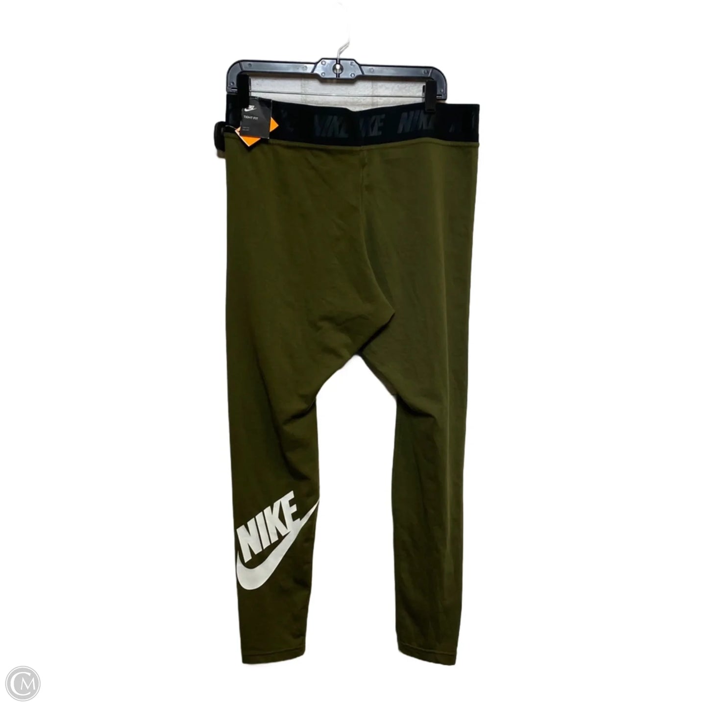 Athletic Pants By Nike In Green, Size: Xl