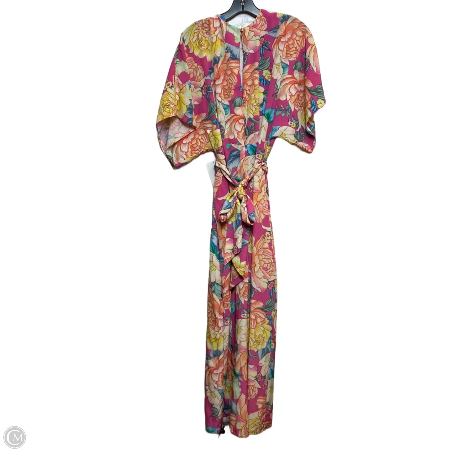 Jumpsuit Designer By Farm Rio In Pink, Size: L