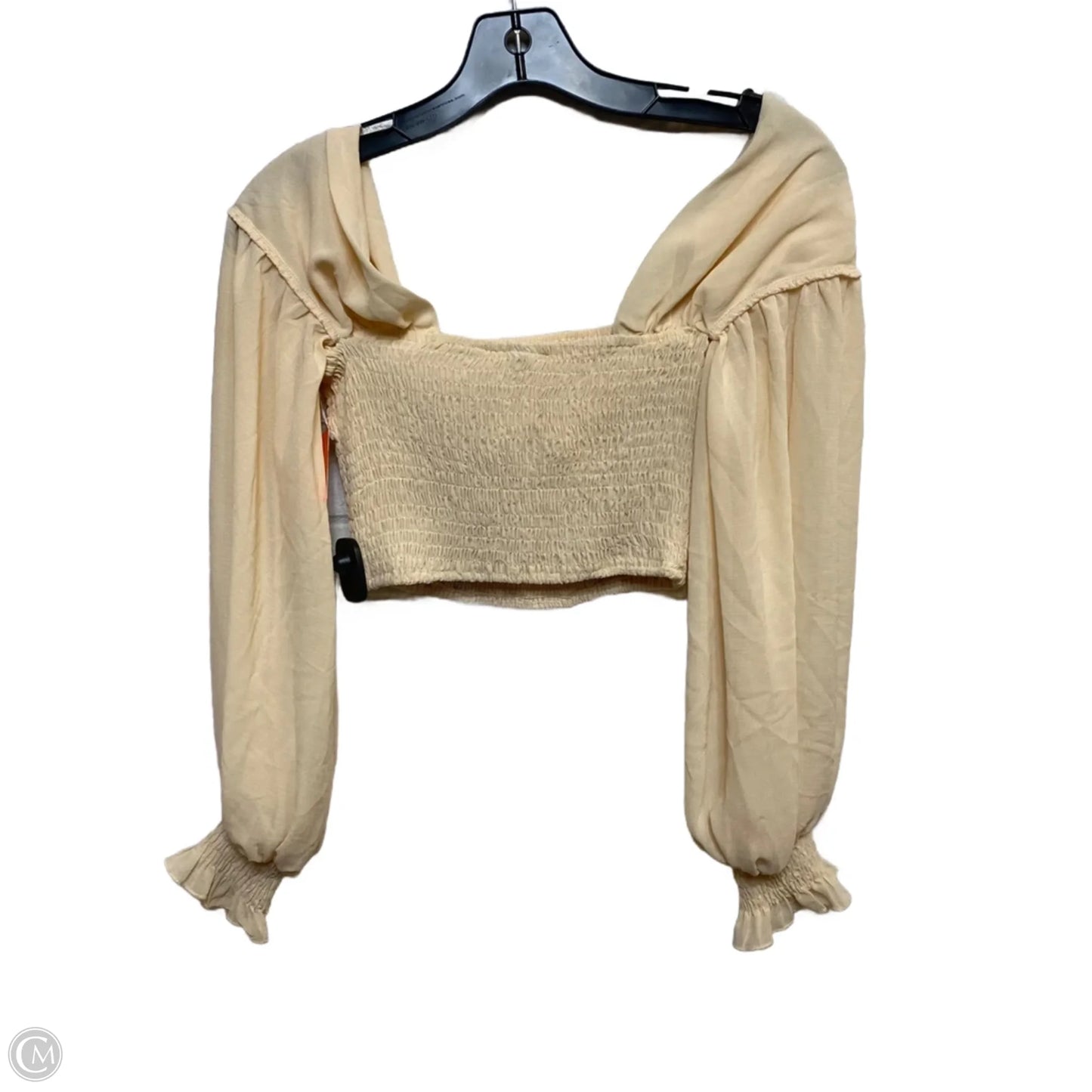Top Long Sleeve By Windsor In Cream, Size: Xs