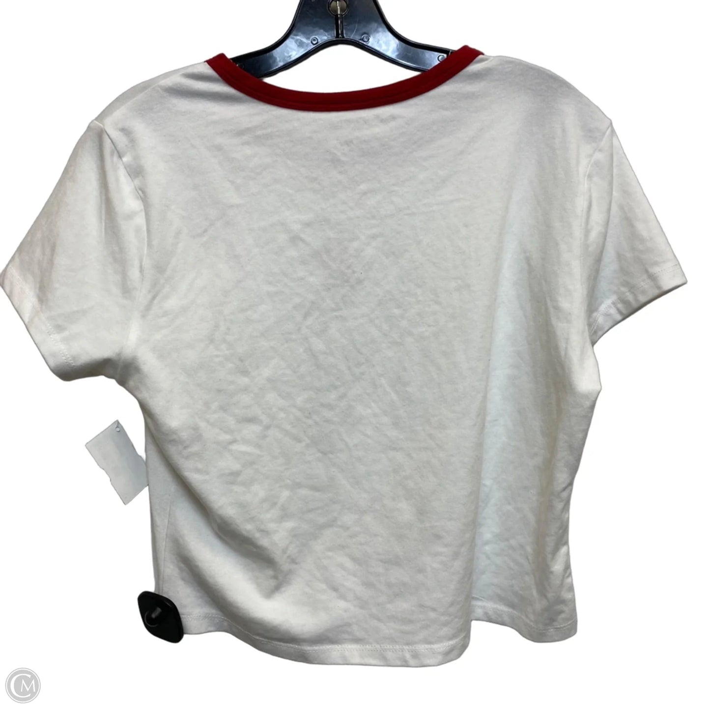 Top Short Sleeve By Better Together In Red & White, Size: Xl