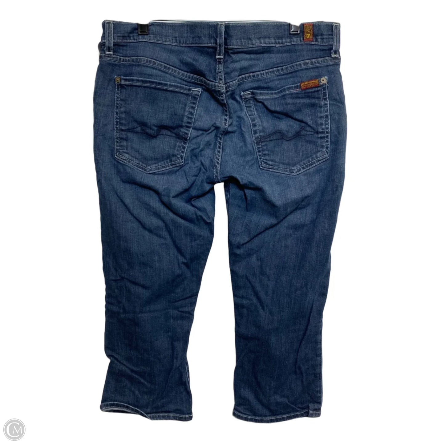 Jeans Designer By 7 For All Mankind In Blue Denim, Size: 8