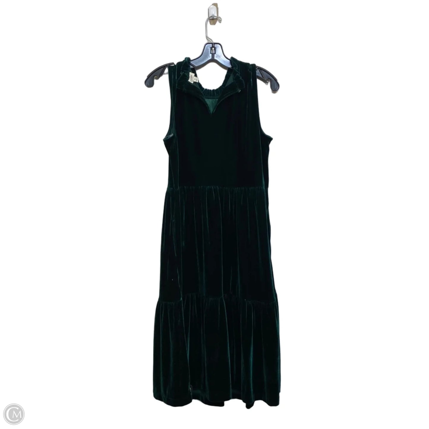Dress Casual Midi By J. Crew In Green, Size: M