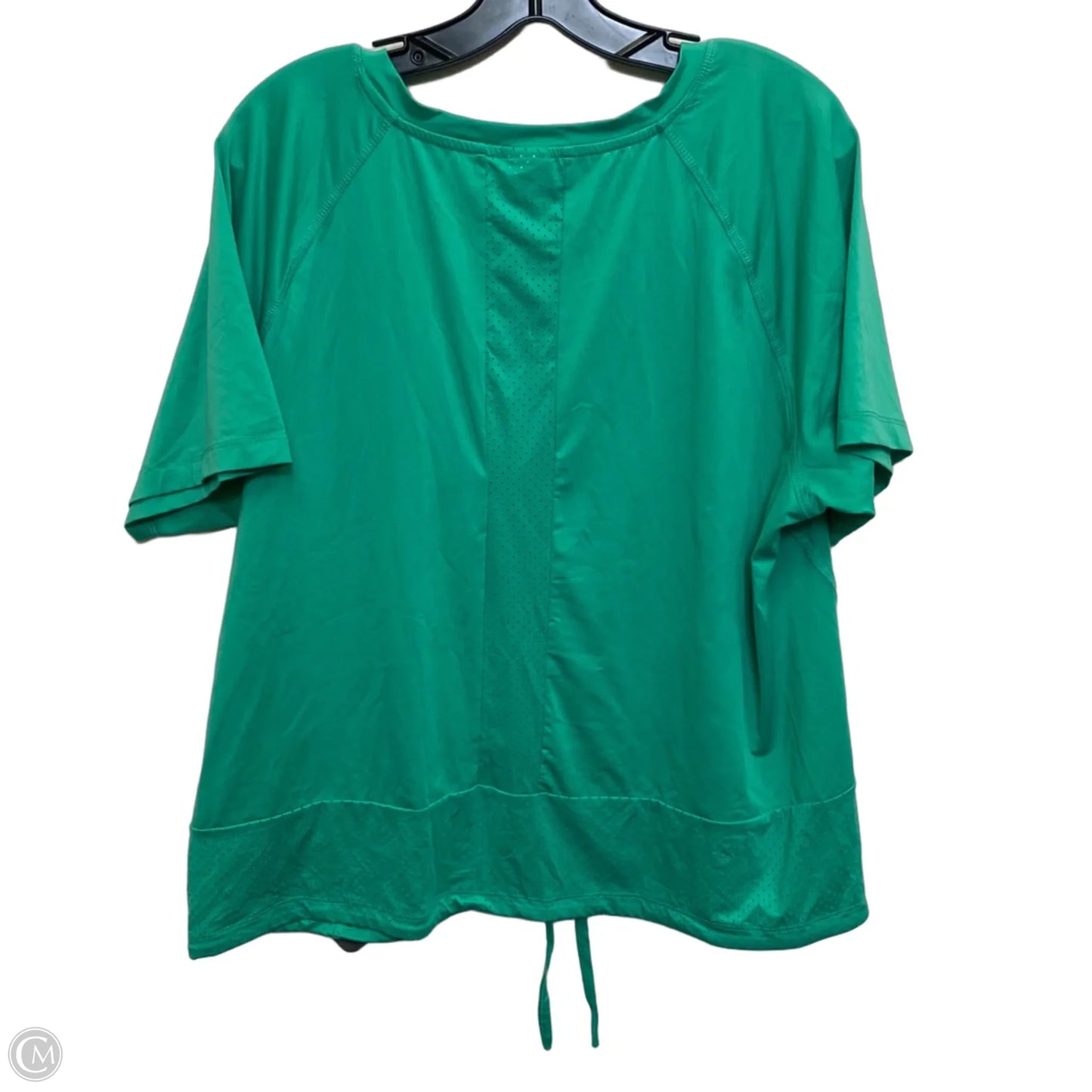 Athletic Top Short Sleeve By Avia In Green, Size: Xl