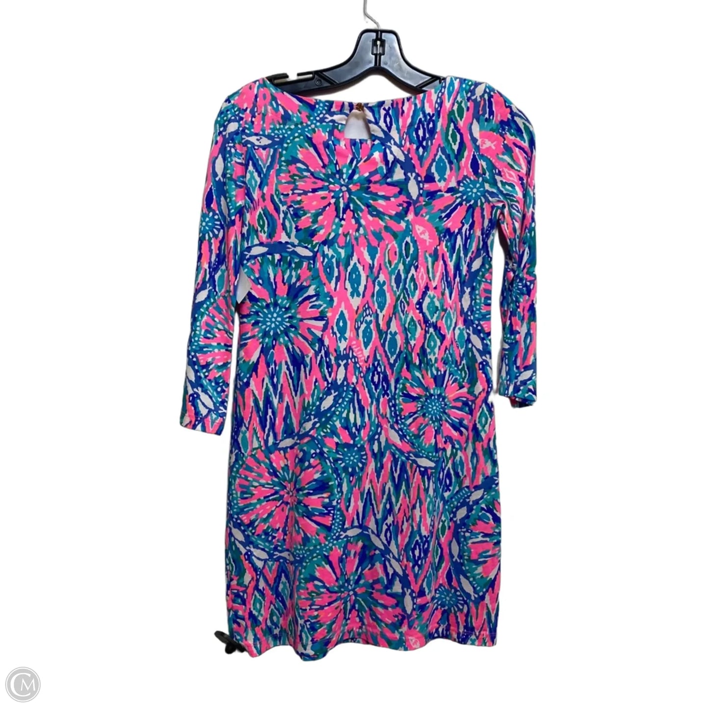 Dress Designer By Lilly Pulitzer In Blue & Pink, Size: Xxs