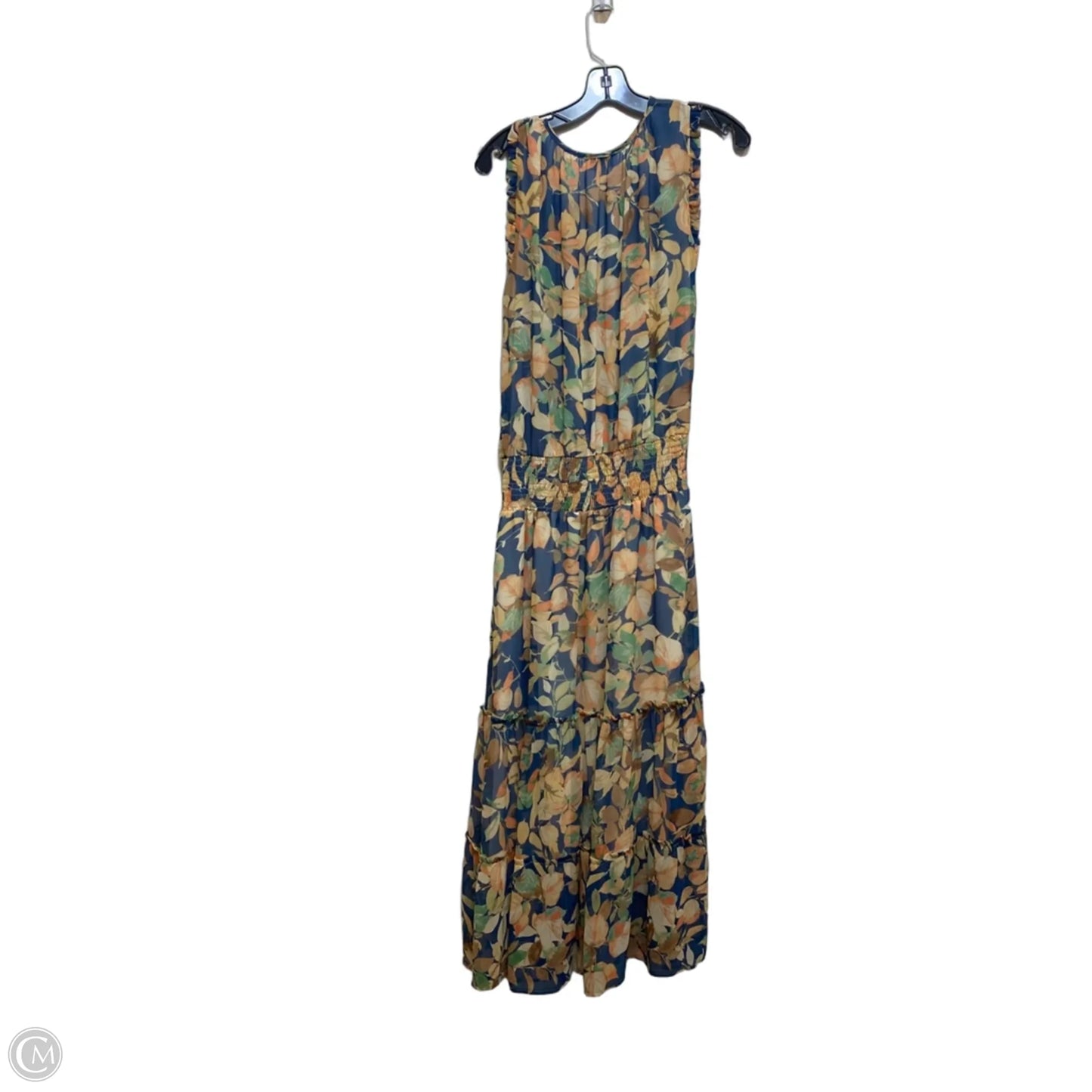 Dress Casual Maxi By Veronica M In Blue & Orange, Size: S